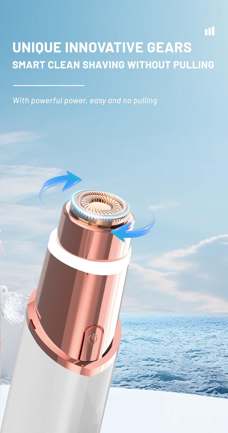 2 in 1 facial & eyebrow hair trimmer,Electric Eyebrow Trimmer, Lip Facial Body Hair Removal Tool, Facial Hair Care Tool, Electric Shaver Women, Eyebrow, Epilator Hair Remover