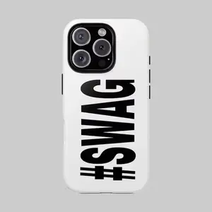 SWAG Phone Case | Black Typographic iPhone Cover | Graphic Phone case