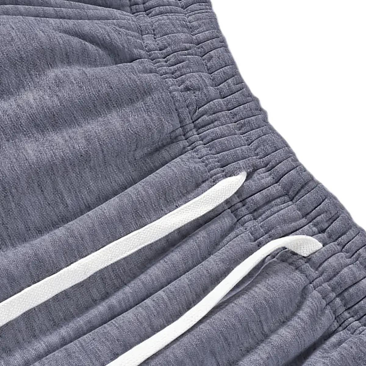 Men's Casual Jogger Pants - Elastic waistband with drawstring design, side pockets, all-season athletic style pants, comfortable fabric, durable material suitable for sports, workouts, and outdoor activities jin grey sweatpants