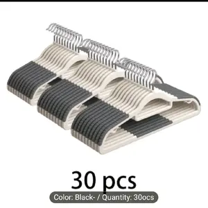 30/20/10pcs Heavy-Duty Plastic Anti-Slip Clothes Hangers with 360° Rotating Hooks - Space-Saving Wardrobe Hangers with Non-Slip Shoulder Strips, Wet/Dry Use for Bedrooms, Bathrooms, Dorms, Outdoor - Durable Plastic Construction