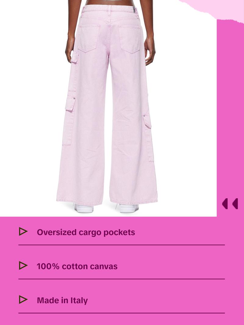 VIAVIA The Cargo Low + Baggy Jean in Lavender