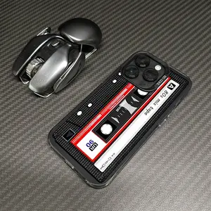 Vintage Cassette Tape Phone Case | 80s Retro Mix Tape Design for iPhone 11 12 13 14 15 16 17 Pro Max Plus & Samsung Galaxy S21 S22 S23 S24 S25 S26 Ultra Plus FE, Scratch-Resistant Protective Cover