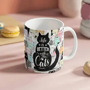 Life Is Better With Cats – Ceramic Mug