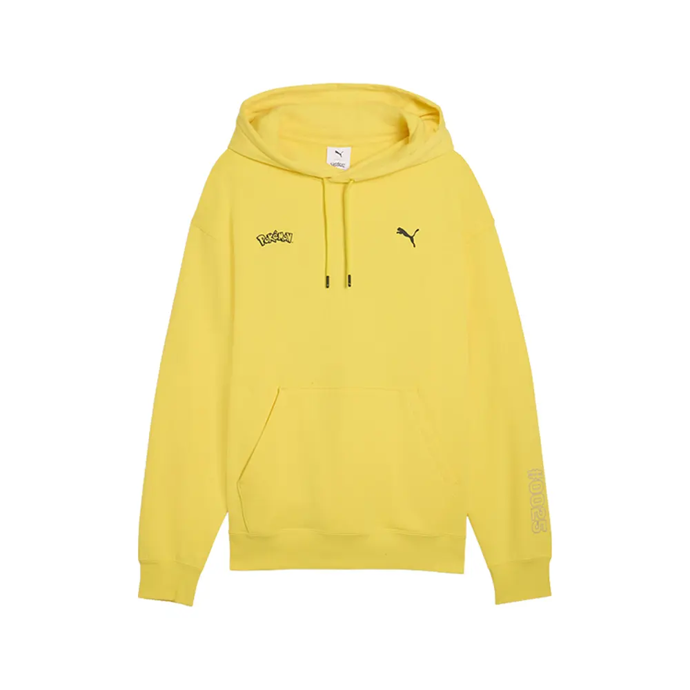 PUMA Mens Pokemon X Relaxed Graphic Hoodie Casual Outerwear Casual - Yellow