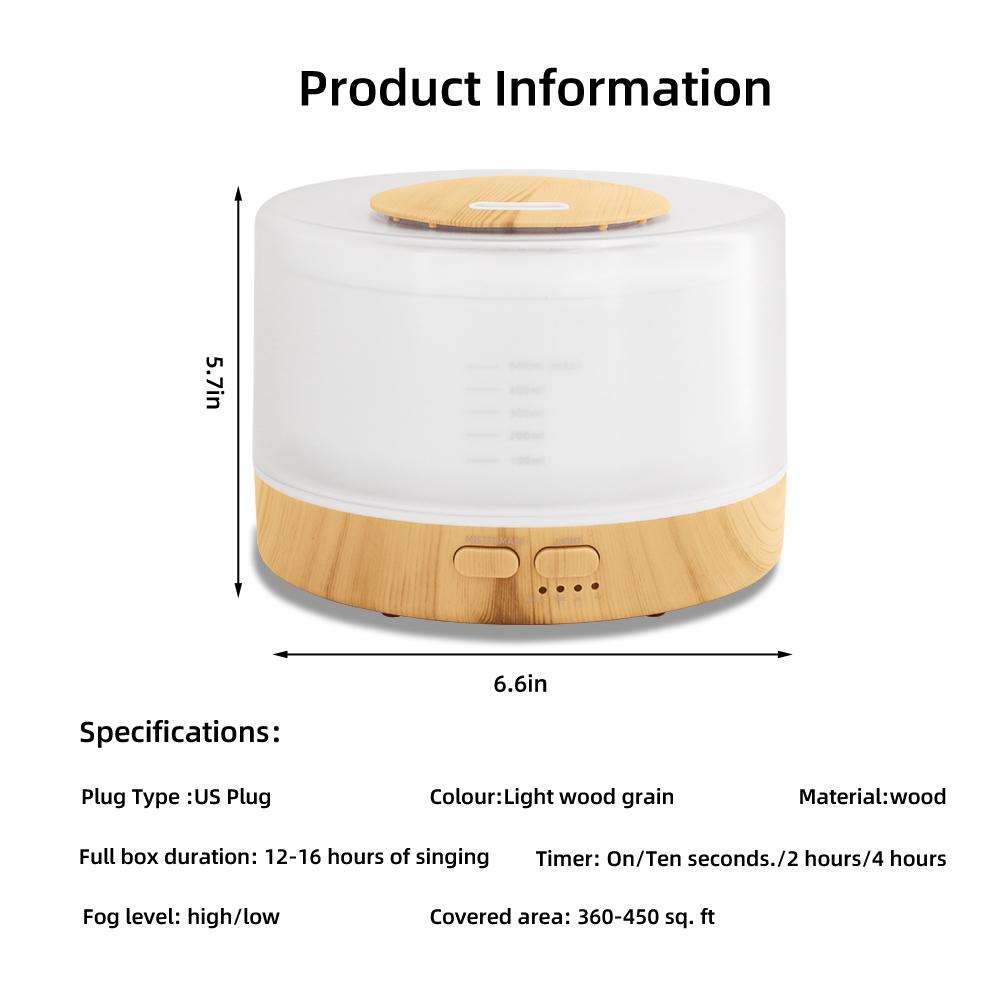 Essential Oil Diffuser with Remote Control, 4 Timer Modes, Quiet Ultrasonic Stylish Design Smart Aromatherapy Diffuser Smart Fragrance Diffuser humidifier Drop Ultrasonic Diffuser auto-off stress relief crack cool aurai mist mood light home perfume