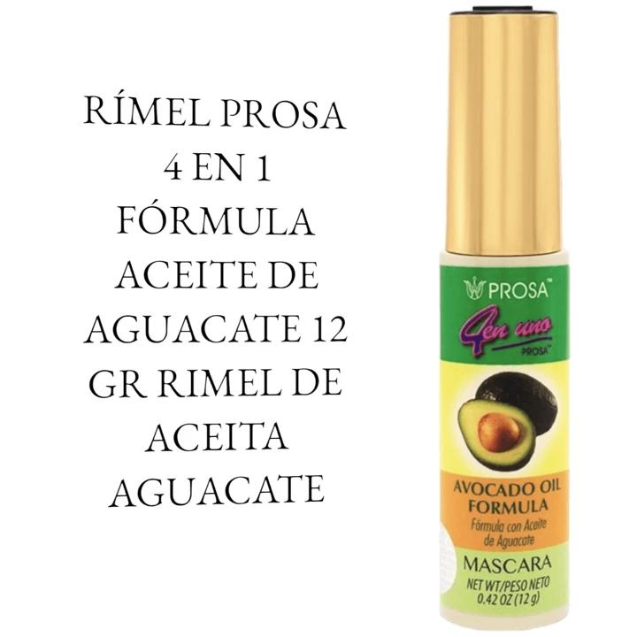 Prosa 4 in 1 Mascara Avocado Oil Formula-Waterproof-Extra Volume
