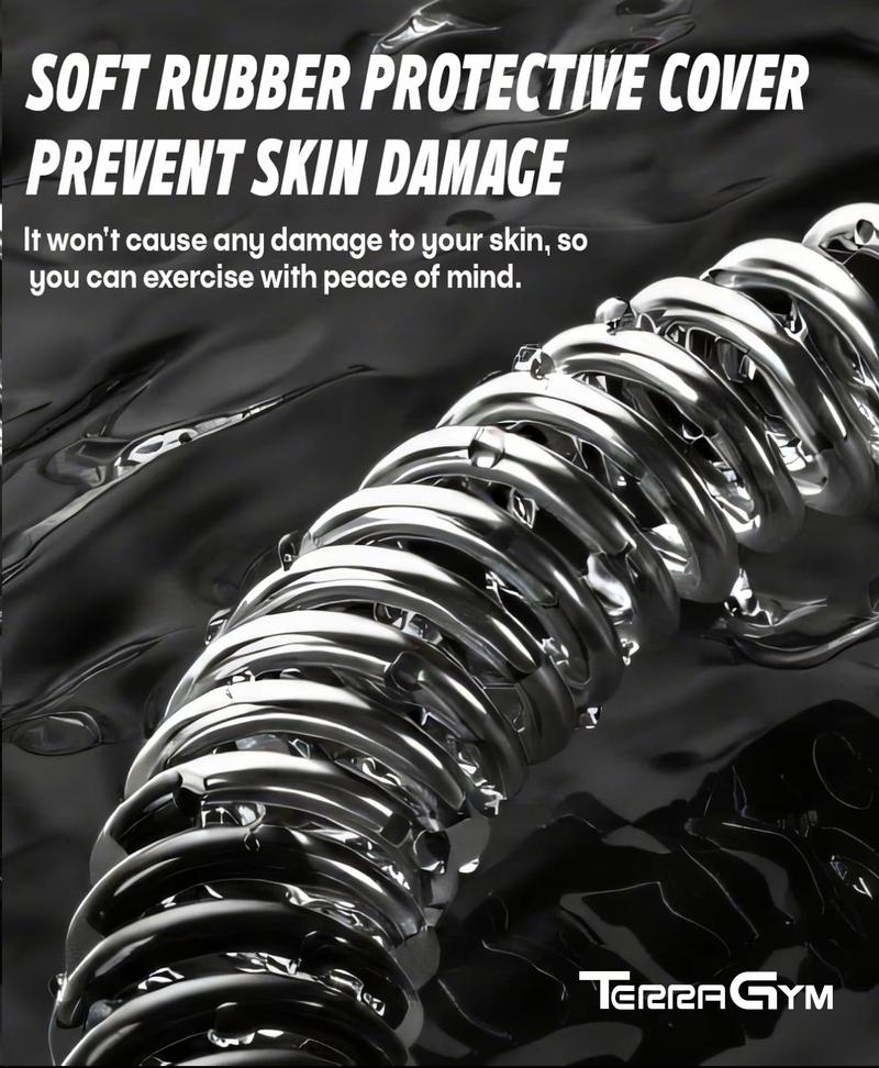 TerraGym Unisex Wireless Resistance Band Trainer Ideal for HIIT workouts, these weighted resistance bands provide full-body training. The perfect home fitness equipment for enthusiasts, featuring silent operation to avoid disturbing others.