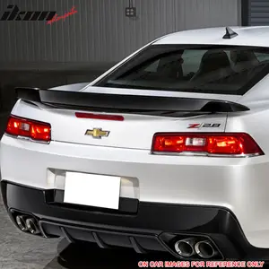Trunk Spoiler for Chevrolet Camaro 2014-2015 Flush Mount Painted Color ABS