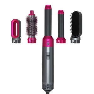 Multi-Curl 5-in-1 Curling Wand Set, Fast Heat Up Curling and a Thermal Brush, Curling Iron