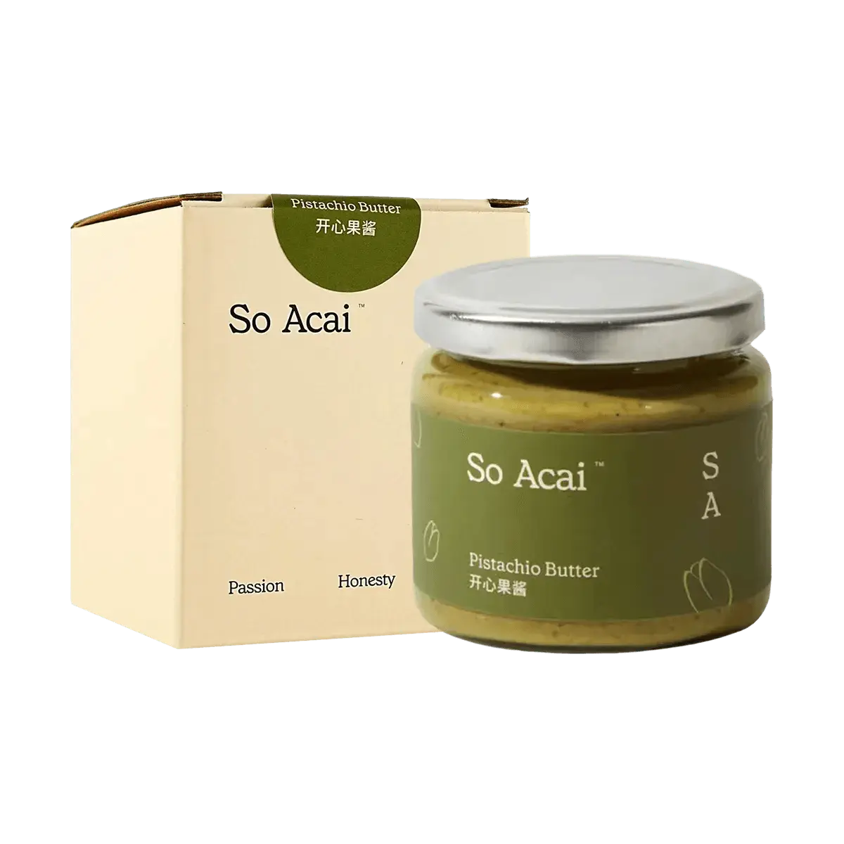 So Acai Pistachio Butter 130g - Natural Spread for Toast, Yogurt, Baking - Clean Ingredients