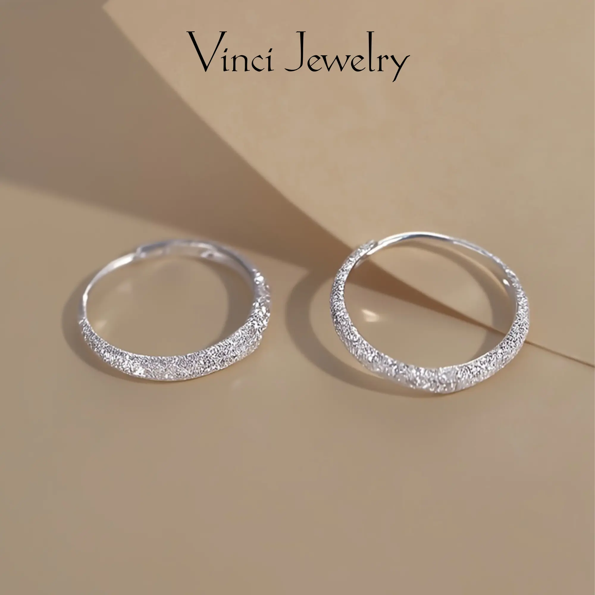 925 Silver Plated Earrings with Sandblasted Texture, Starry Sky River Glitter Ring Studs, Valentine's Day and Mother's Day Jewelry Gift Durable Finish Gift For Loved Ones Celestial Charm