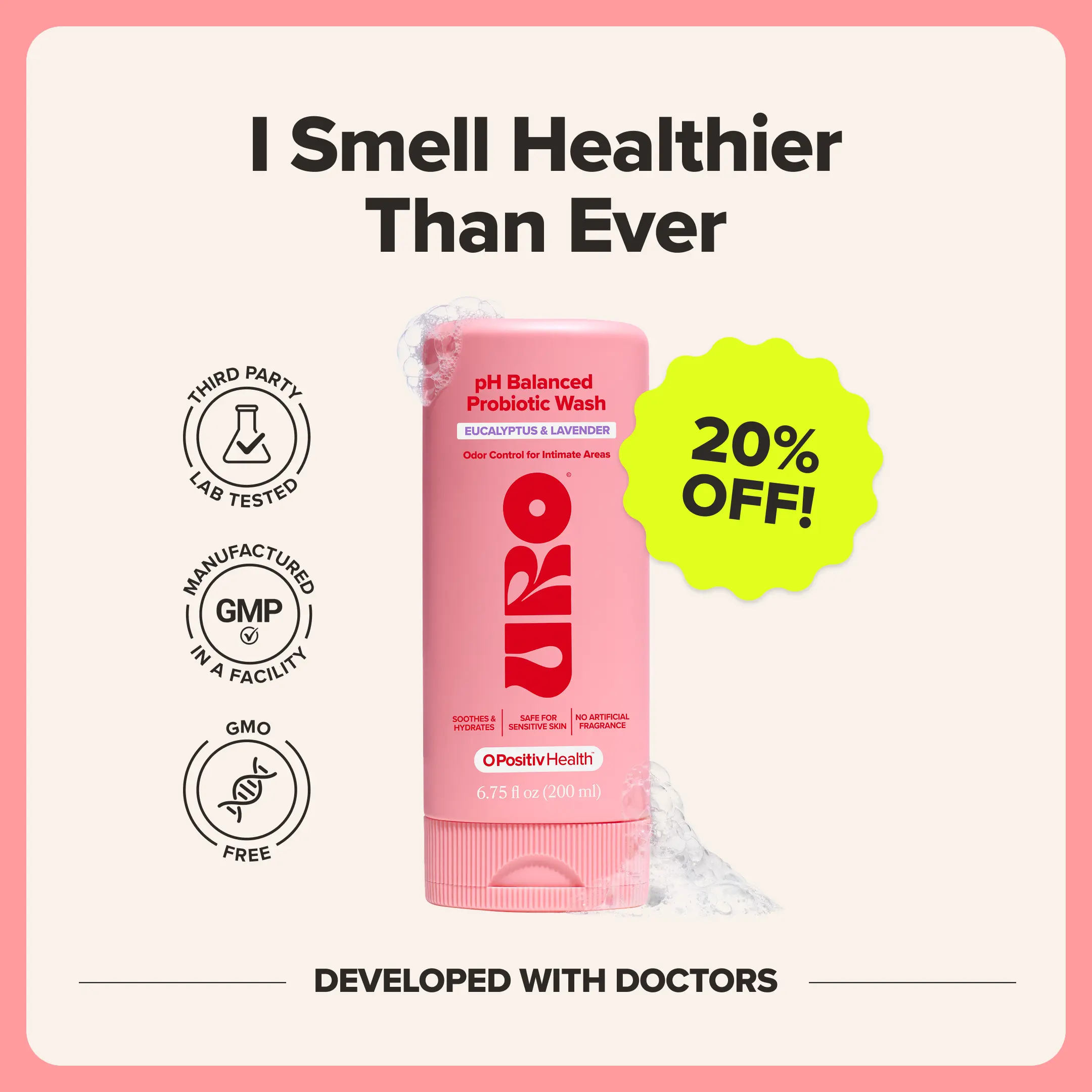 URO - pH Balanced Probiotic Wash