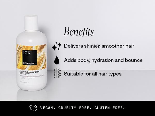 IGK DISCO DREAMS BUNDLE | Disco Disco Shine Spray + Legendary Shampoo + Legendary Conditioner | 644ml | 21.3 oz