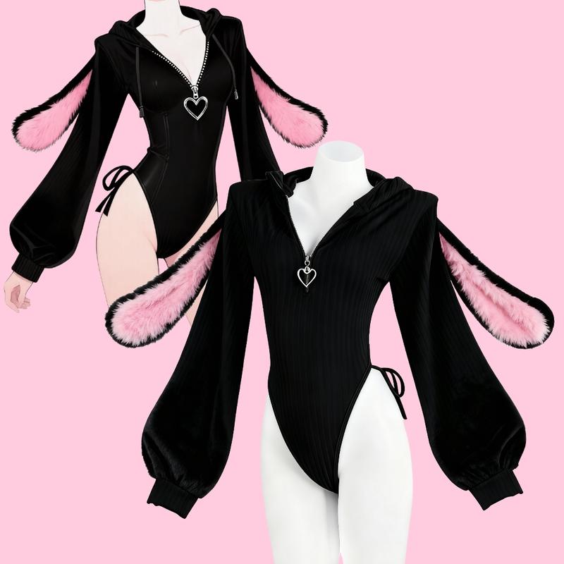 Cute Cosplay Sexy Bunny Outfit Cosplay lingerie for Anime women Costumes,Christmas with Fuzzy Ears & Bodysuit Knitted Rabbit Piece Long Sleeve Jumpsuit Style Soft Cute Cosplay Sexy Bunny Outfit Cosplay lingerie for Anime women Costumes,Christmas with Fuzzy Ears & Bodysuit Knitted Rabbit Piece Long Sleeve Jumpsuit Style Soft