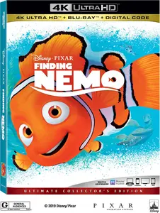 Finding Nemo  [4K ULTRA HD BLU-RAY MOVIE] With Blu-Ray, 4K Mastering, Ac-3/Dolby Digital, , Dolby, Dubbed, Subtitled, 3 Pack