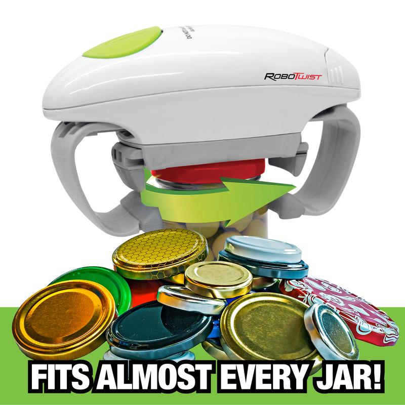 RoboTwist Automatic Jar Opener, Deluxe Accessibility Model with Enhanced Torque, Hands-Free Electric Opener for All Jar Sizes – Ideal for Limited Grip Strength and Easy for Anyone to Use