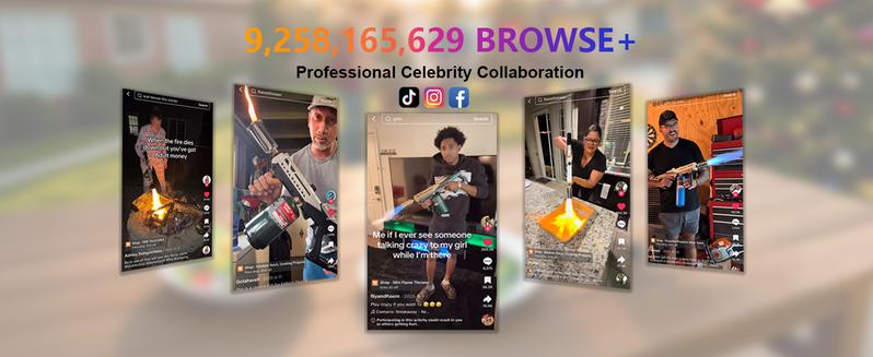 Kitchen Torch, Propane Torch Blow Torch, Food Culinary Torch for Outdoor Cooking, Campfire Starter Grill Torch, BBQ Torch for Steak & Creme Brule Christmas Gift Ideas