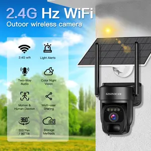 BEENOCAM Wireless Solar-Powered WiFi Camera Single-Lens Video Surveillance Camera with Built-in Battery Extended Standby Time