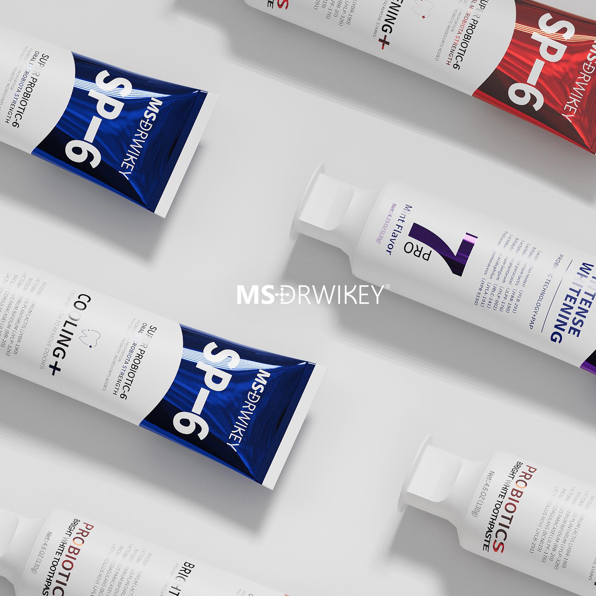 MSDRWIKEY 3-Pack Toothpaste Combo | 7Pro Fresh Formula | Fluoride-Free Enamel Repair & Sensitive Teeth Care