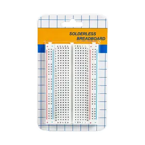 400-Point Small Solderless Breadboard for Arduino, Raspberry Pi & ESP32
