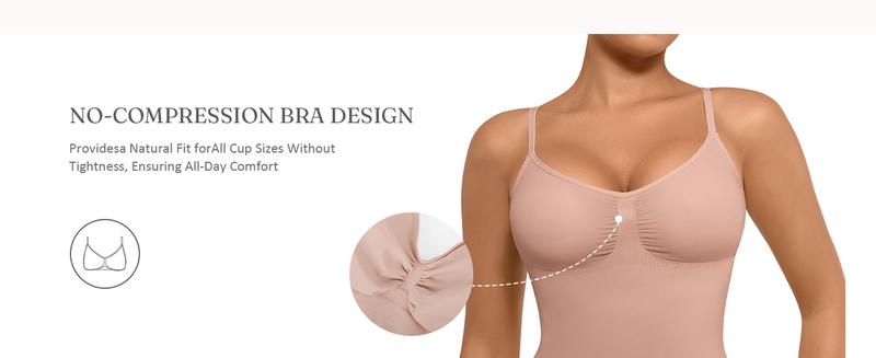 FeelinGirl #Live1 Seamless Thong Bodysuit Comfort Jumpsuit Deals For You Days Fit Adjustable Springtok