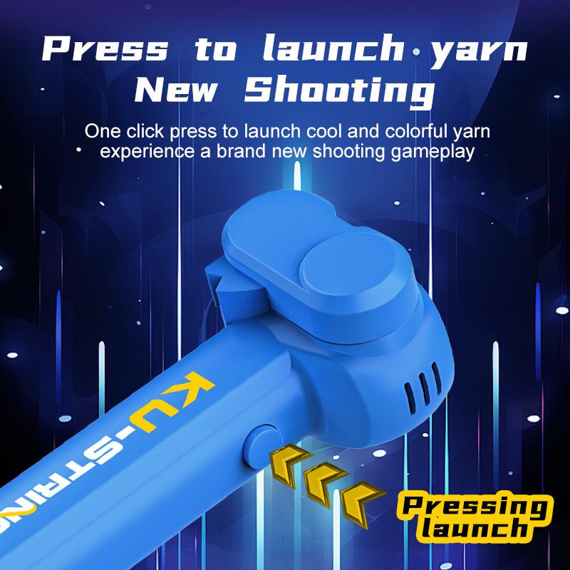 Electric Levitation Rope Launcher - USB Charging, Stress Relief & Imagination Toy for All Ages. Glowing Cords, Easy Launch Button, Great Gift