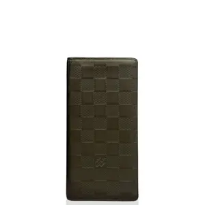 Pre-owned Louis Vuitton Leather small leather goods Continental Wallet Damier Infini Grey (ws012626i9)