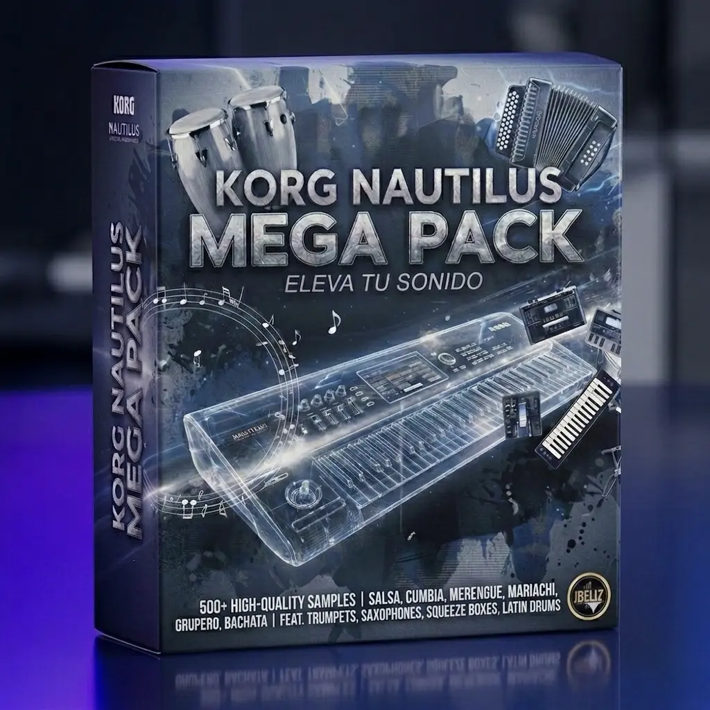 Korg Nautilus Mega Sample Pack USB Flash Drive - Class 4 Data Storage Device with USB Plug, Real Instruments, Salsa Sounds, Accordion, Tuba, DX7 & Roland Legend Compatibility, Premium Quality Samples