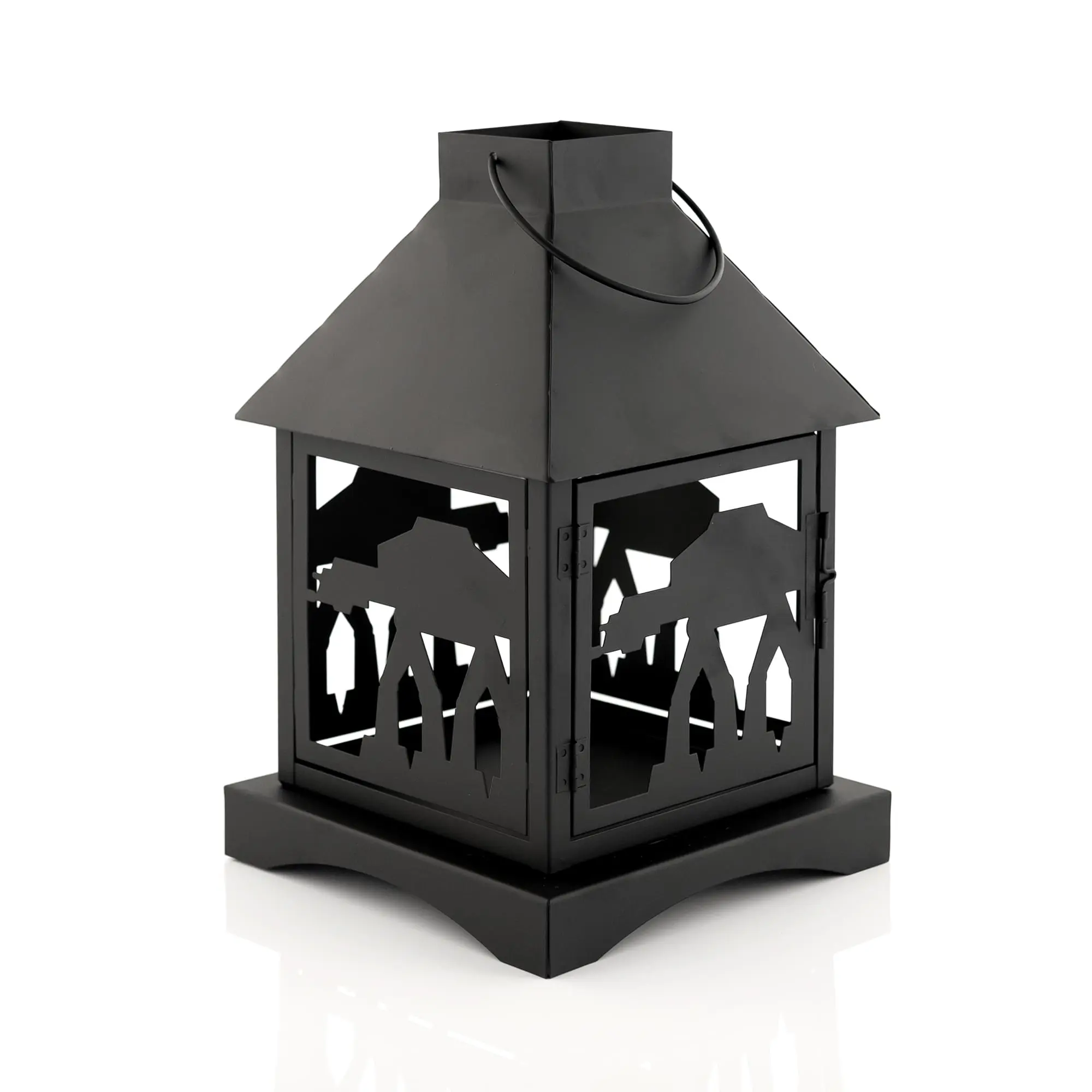 Star Wars Black Stamped Imperial AT-AT Walker Lantern, 12 in Tall Novelty Lighting, Home Decor, Decoration, Fashion Adult Outdoors Home Improvement Accessory