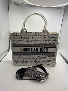 Pre-owned Dior Medium Tote 2024 Limited Edition Dioramour Book Tote Handbag – 98% New Accessories Included: Shoulder Strap