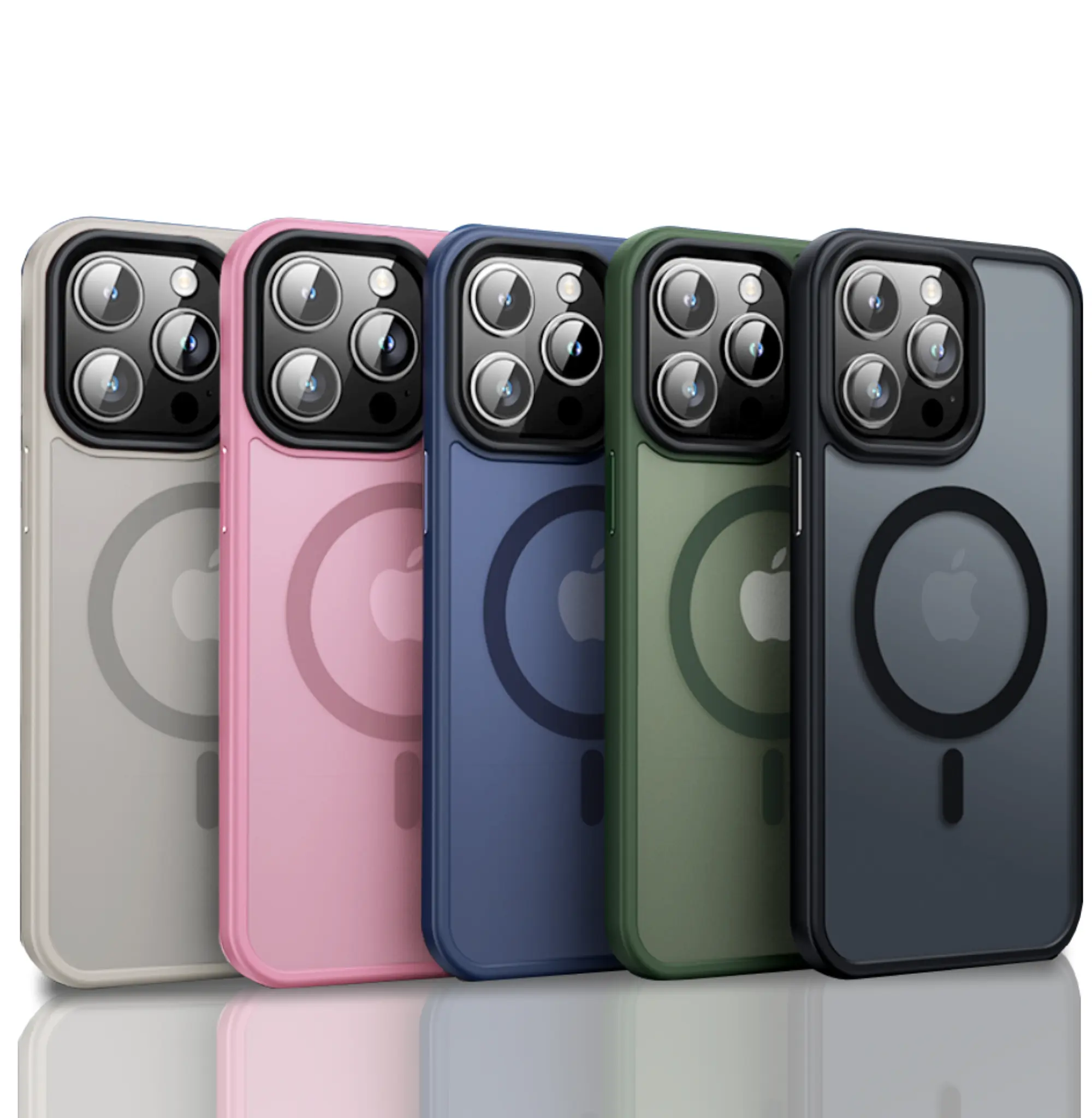 MagSafe-Compatible Shockproof Translucent Matte Back Slim Phone Case with Button Protection, Wireless Charging Support - iPhone 17 Air/17e/16/16e/15/14/13 Plus/12/11 Pro Max Mobile Phone Casing Accessory, Devices, Accessories
