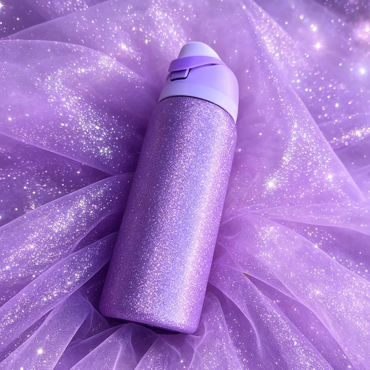 (Diamond Violet) 32oz/945ml 304L Stainless Steel Reusable Vacuum Insulated Tumbler - ABS Travel Water Bottle with Straw, Car Mount Cooler, Kitchenware Drinkware, Chilled/Hot Insulation, Camping Gear, Father's Day Use