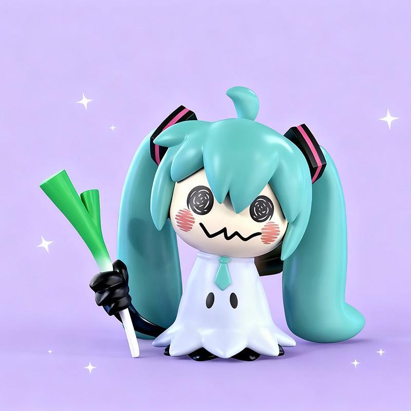 7CM Hatsune Miku Anime Figurine Kawaii Tabletop Decorations Action Figures Doll Model Toy Gift
