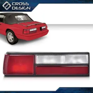 CROSSDESIGN Tail Light Lamp Rear Left Driver Side Fit For 1987-1993 Ford Mustang 473-190L