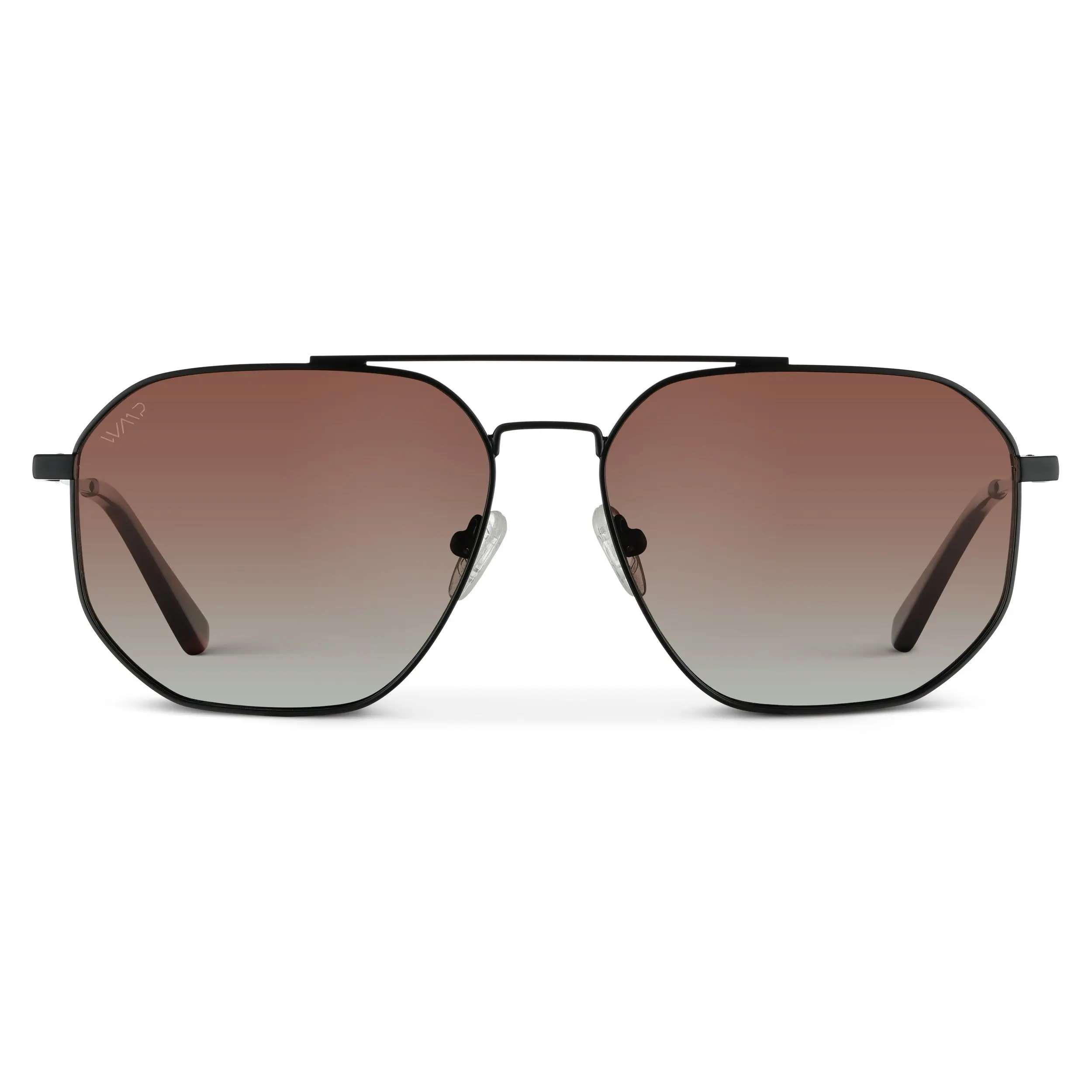 Emmett - Men's Polarized Aviator Metal Frame Double-Bridge Sunglasses
