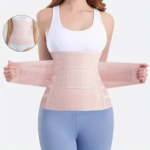 Postpartum Breathable Mesh Waist Trainer for Women - Adjustable Straps Postnatal Support Belt with Tummy Control & Abdominal Tightening for C-Section, Postpartum Belt, Csection, Comfortable Fit, Secure Fit Belt