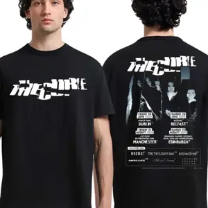 The Cure Tour 2026 Black Double Side Print T-Shirtv