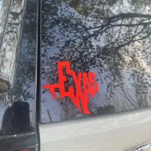 Texas State “TEXAS” Vinyl Decal | Car & Truck Window Sticker