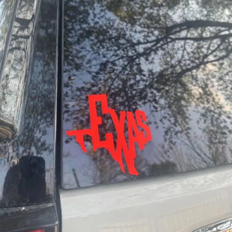 Texas State “TEXAS” Vinyl Decal | Car & Truck Window Sticker