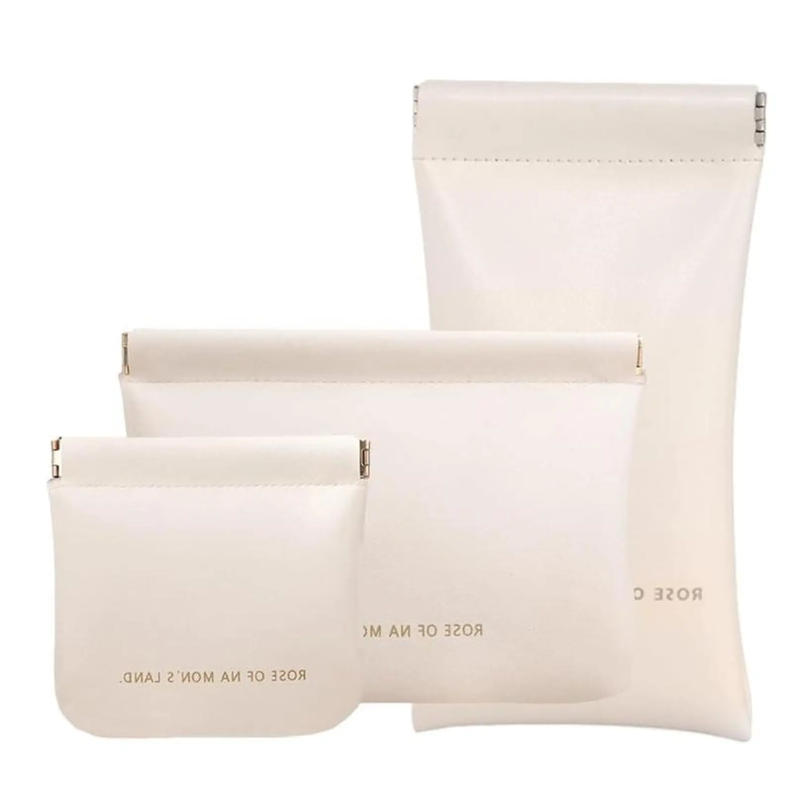 3 Counts Set Small Makeup Bag For Women,Mini Travel Storage Pouch,Elastic Open-Close Storage Bag,Waterproof Organizer Bag For Lipstick Headphone,Cosmetics.