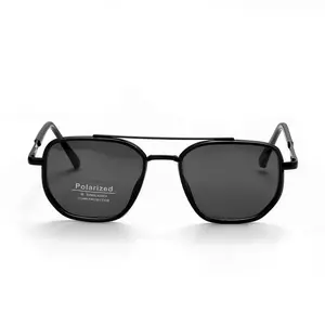 Retro Geometric Double Bridge Sunglasses – Fashion Travel UV Protection Glasses for Summer Outfits