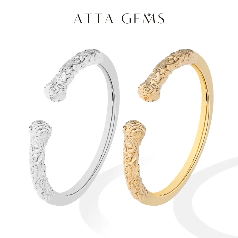 ATTAGEMS Unisex 925 Real Silver Classic Band Real Rings (1.5g, R251) - Lightweight Everyday Jewelry, Gift for Friends, Elegant Accessory, Adults, Crafted For Durability And Elegance, Everyday Wear, Unisex Fit, Plain Surface, Daily, Elegant And Versatile D