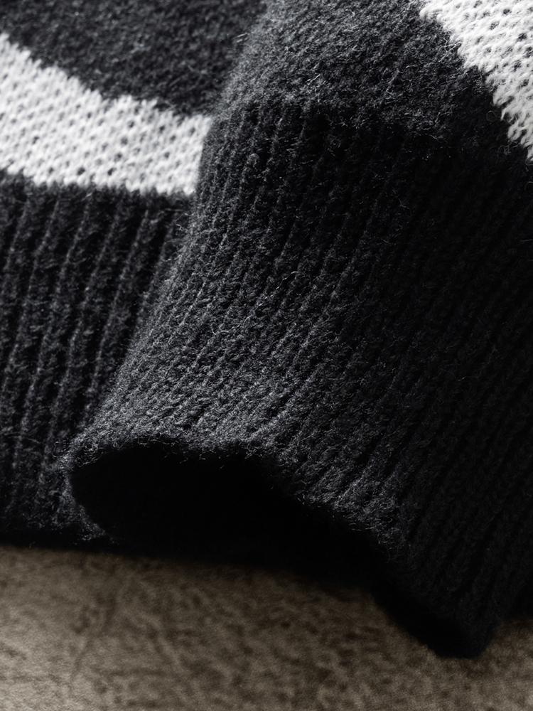 #Springfresh Men's Knitted Long Sleeve Sweater Crew Neck Y2K Graphic Casual Regular Fit Jumper for Fall & Winter Stylish Breathable Pullover Sweater Menswear Outfit Stylish Tops Grey Chinos Aesthetic Loose Fit Crewneck Fashionable Knitwear SpringStatement