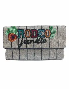 Rodeo Junkie Beaded Clutch