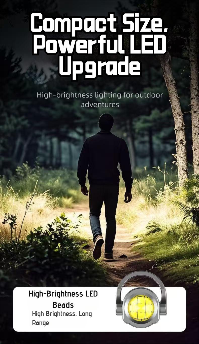 【2026】 Rechargeable Mini Keychain Flashlight ,Super Bright,1200 Lumens EDC Mini Flashlights, COB Keychain Work Light Flashlights  6 Light Modes, Bright Mini Keychain Light for Walking, Searching ,camping and Hiking boyfriend、family best gift