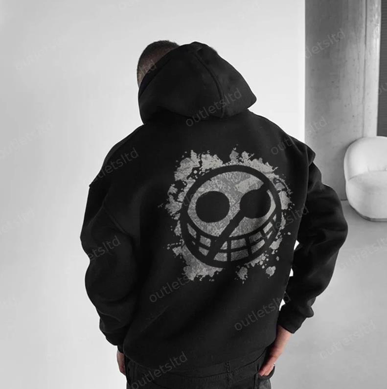 #OnePieceee Donquixote Doflamingo Hoodie, Anime Manga Graphic Hoodie, Japanese Streetwear Pullover, Unisex Casual Sweatshirt, Otaku Fan Gift