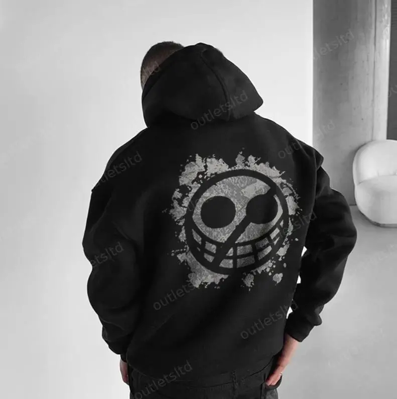 #OnePieceee Donquixote Doflamingo Hoodie, Anime Manga Graphic Hoodie, Japanese Streetwear Pullover, Unisex Casual Sweatshirt, Otaku Fan Gift