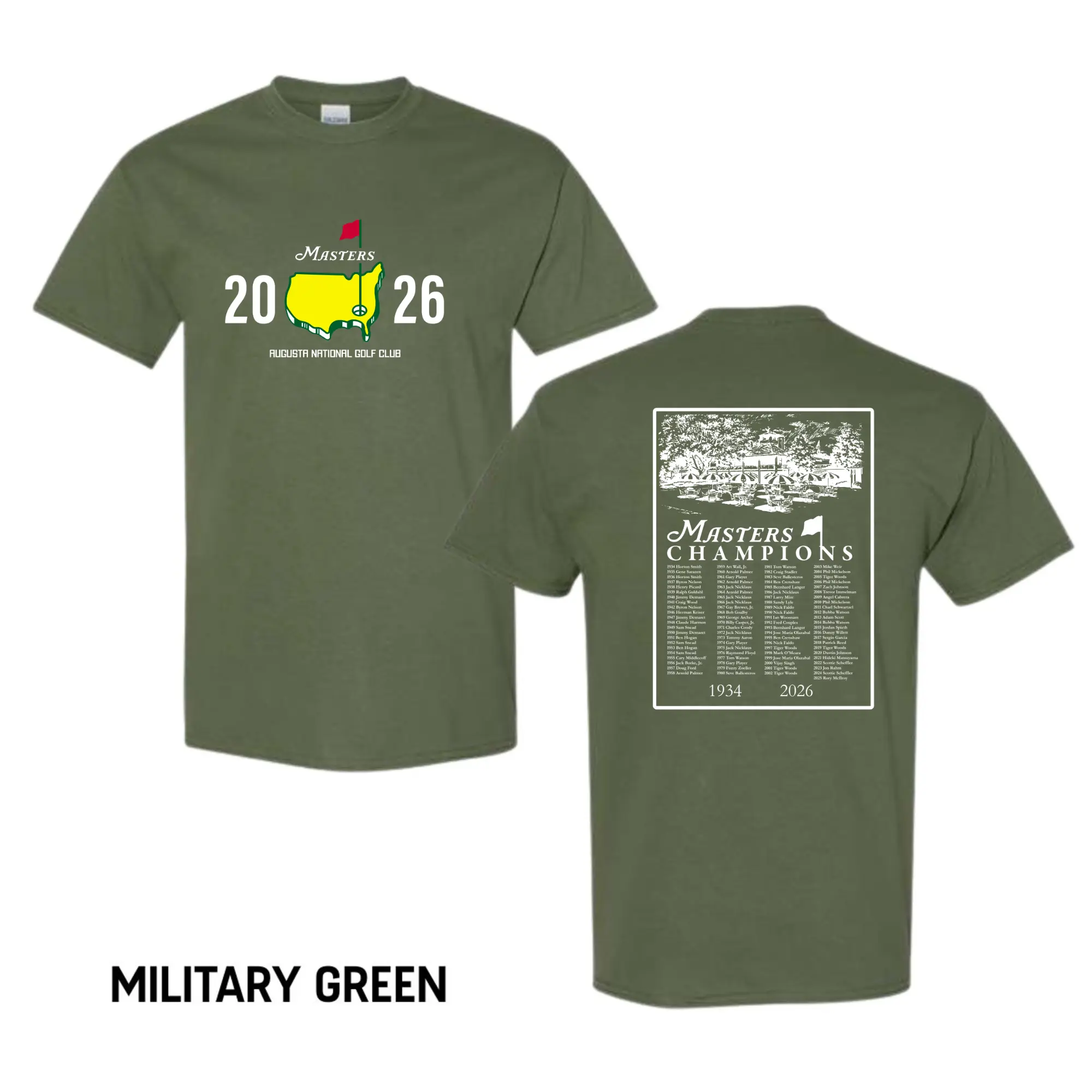 Masters 2026 T-Shirt Augusta National Golf Club – Double Sided