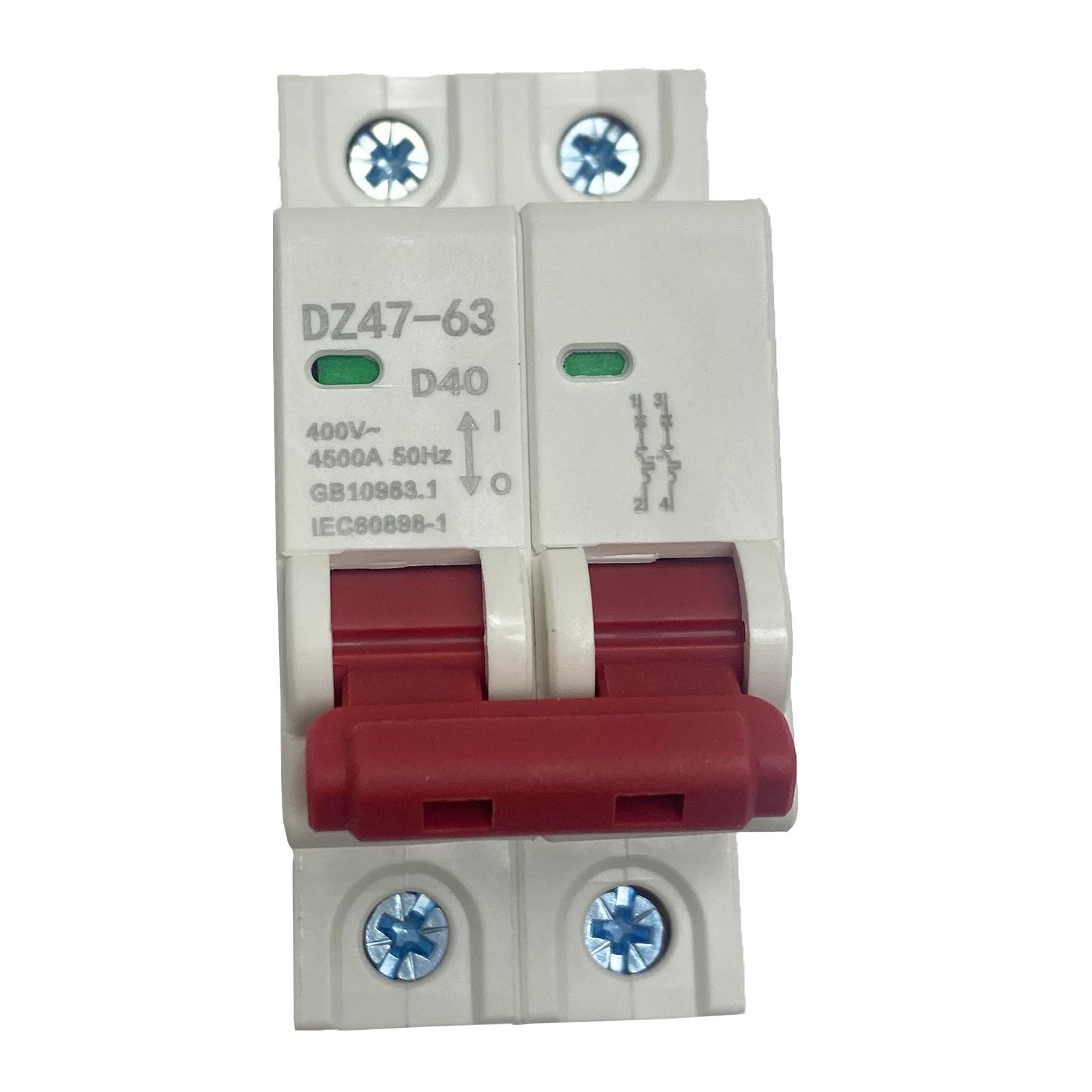 YOKOMA 2 Pole 40A Miniature Circuit Breaker Air Switch, Dual Protection MCB for Household Electrical Safety