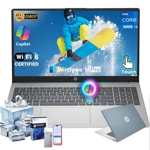 HP 15.6" Touchscreen Laptop | 32GB RAM 512GB SSD | Intel Core i3-N305 | Windows 11 Pro | AI Copilot | Long Battery | Business Student PC | Bundle Accessory